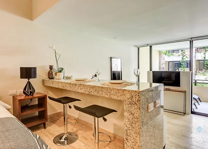 Appartement Chic With Roof Pool & Gym Near 5th & Playa del Carmen